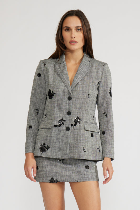 Stefania Mini Skirt - Grey