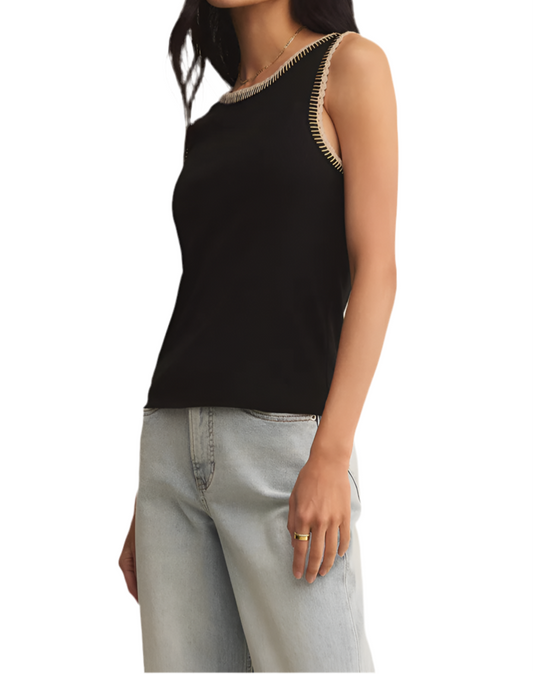 Z Supply Social Whipstitch Tank