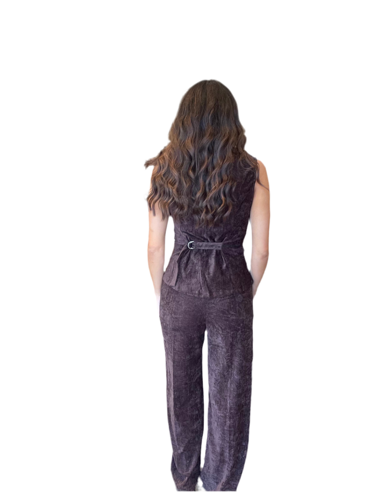 The Carmen Brushed Velvet Trouser Pants