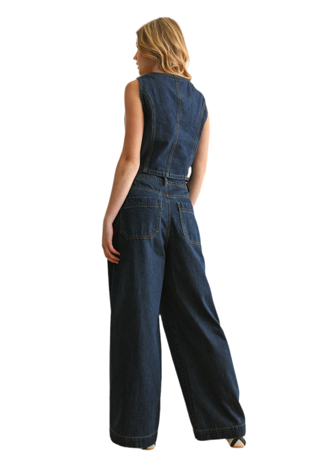 Lenny Dark Denim Wide Leg Pants