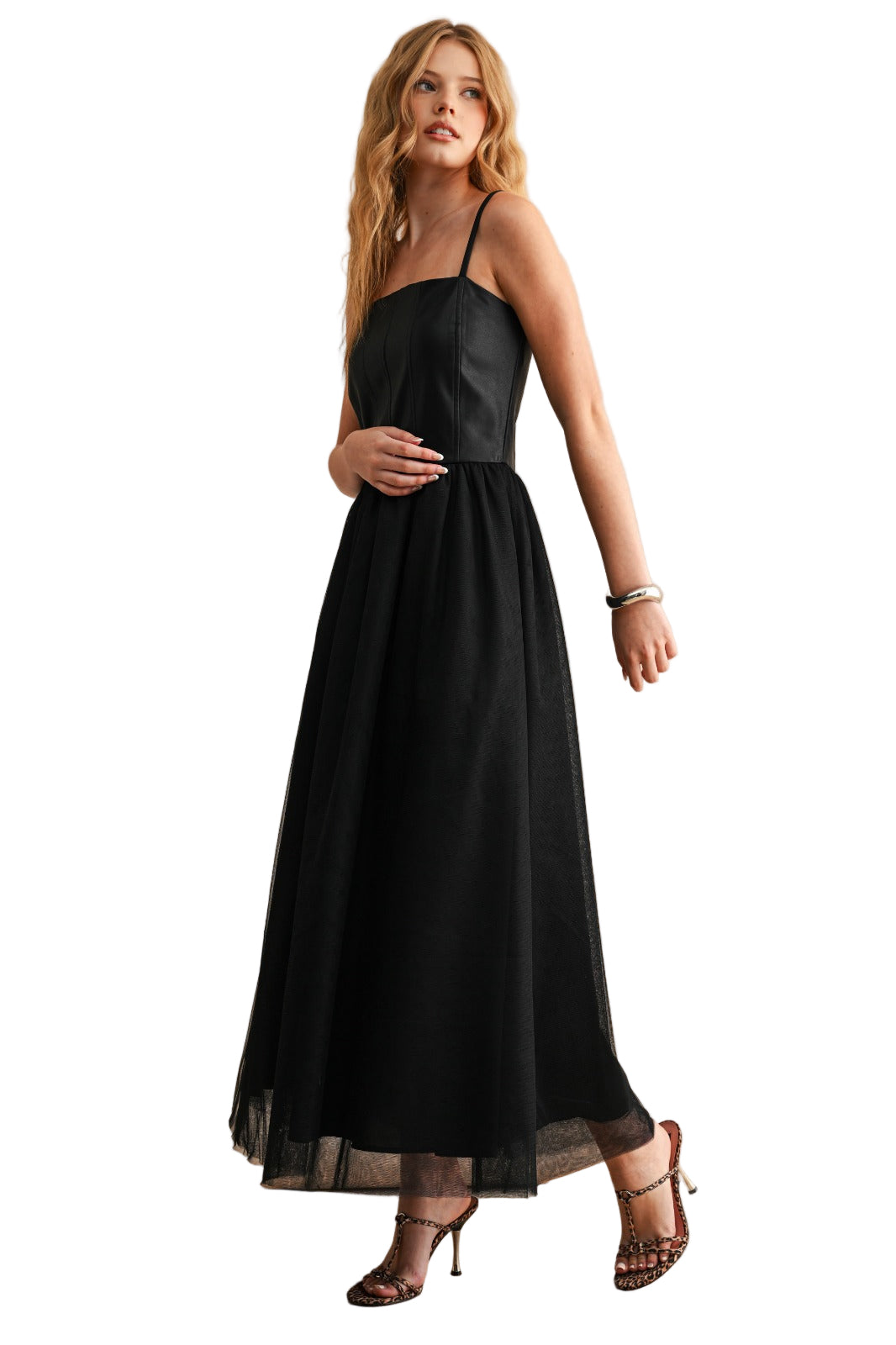 Bella Noir Long Dress
