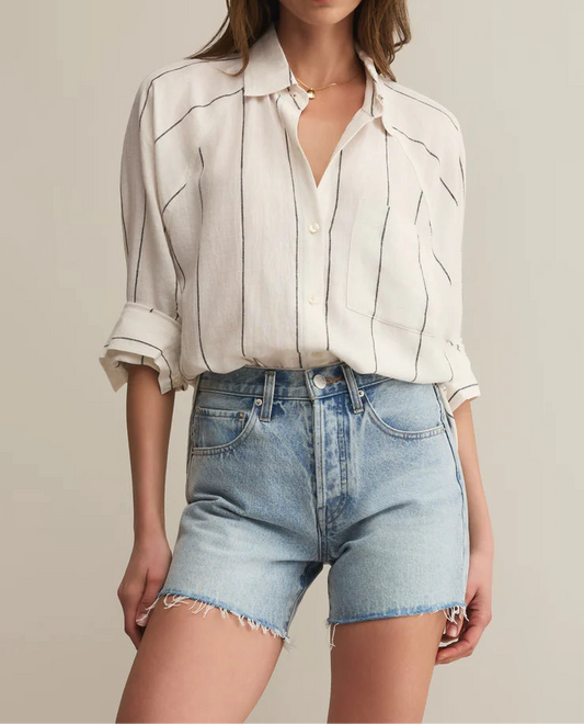 Z Supply Perfect Linen Striped Top