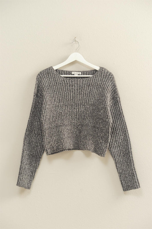 Willow Drop-Sleeve Relaxed Textured Sweater
