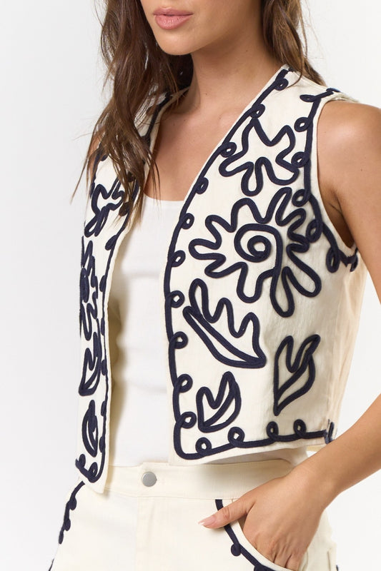 Cheyenne Embroidered Vest