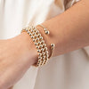 enewton classic gold 3mm bead cuff - gold