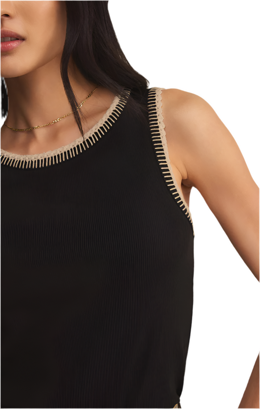 Z Supply Social Whipstitch Tank