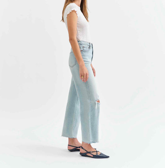 Daze Pleaser High Rise With Distressing Knee Jeans