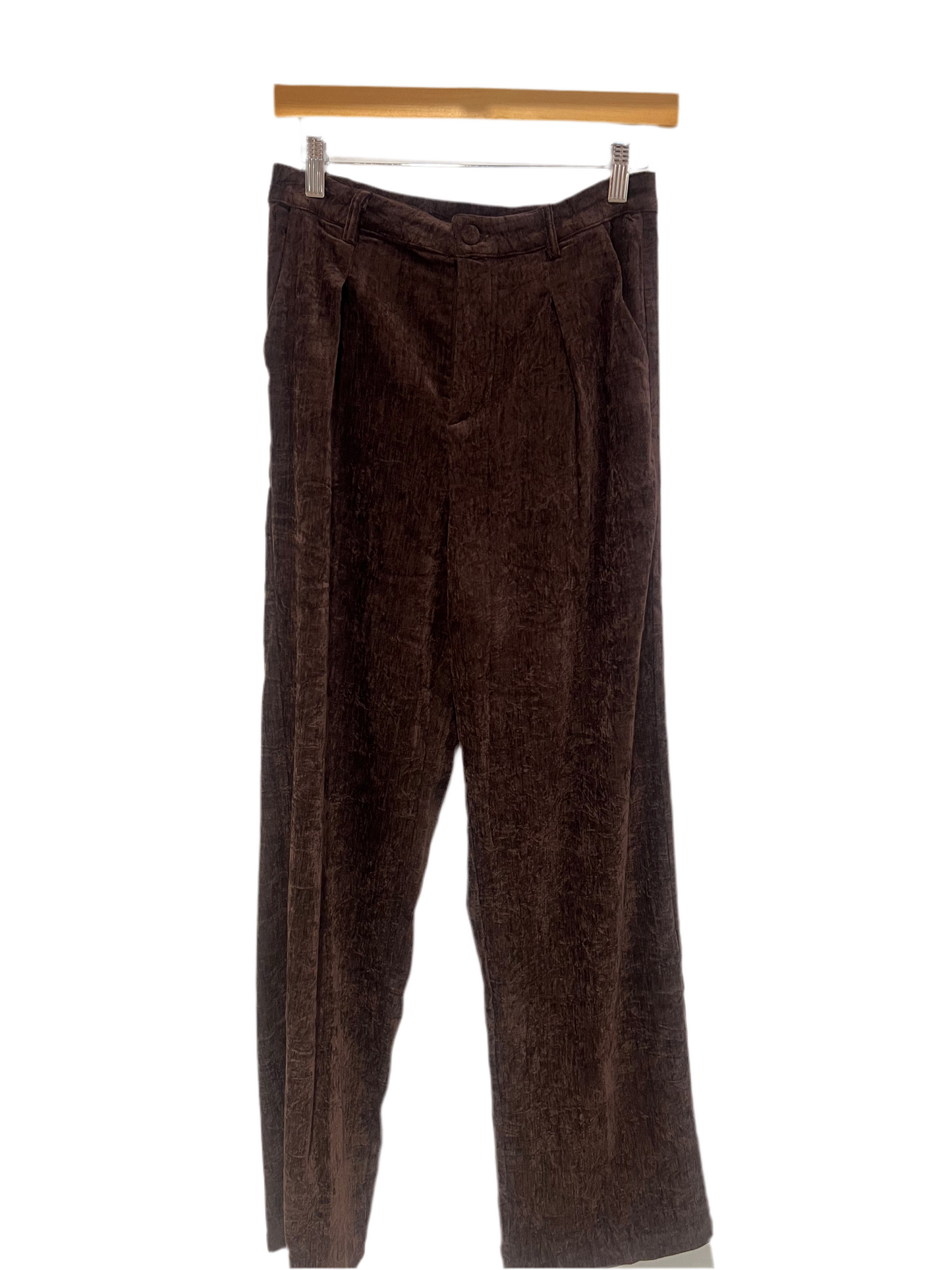 The Carmen Brushed Velvet Trouser Pants