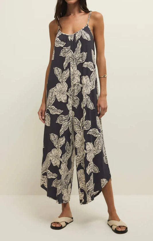 Z Supply Flared Asha Floral Jumpsuit