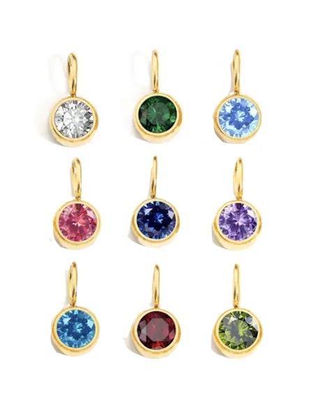 Large Round Gemstone Charm
