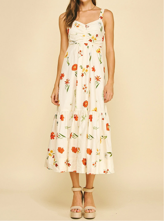 Lynn Floral Tiered Maxi Dress
