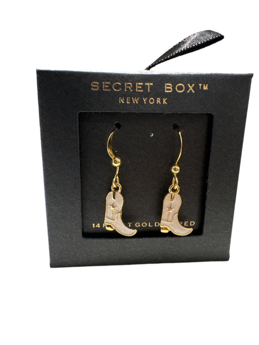 Western Boot Dangle Earrings