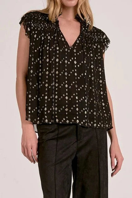 Geo Short Sleeve Top