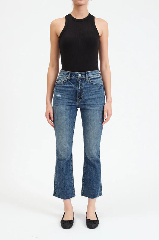 Daze Denim Shy Girl Crop Flare Socialite Vintage