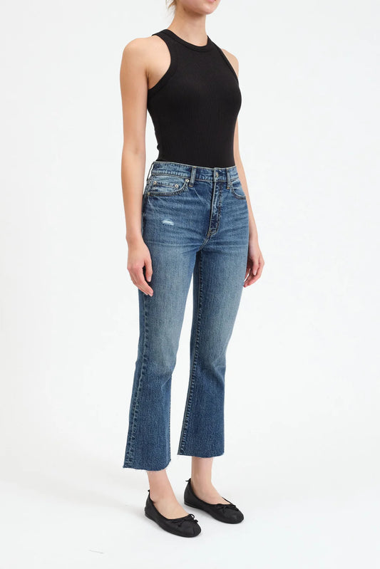 Daze Denim Shy Girl Crop Flare Socialite Vintage