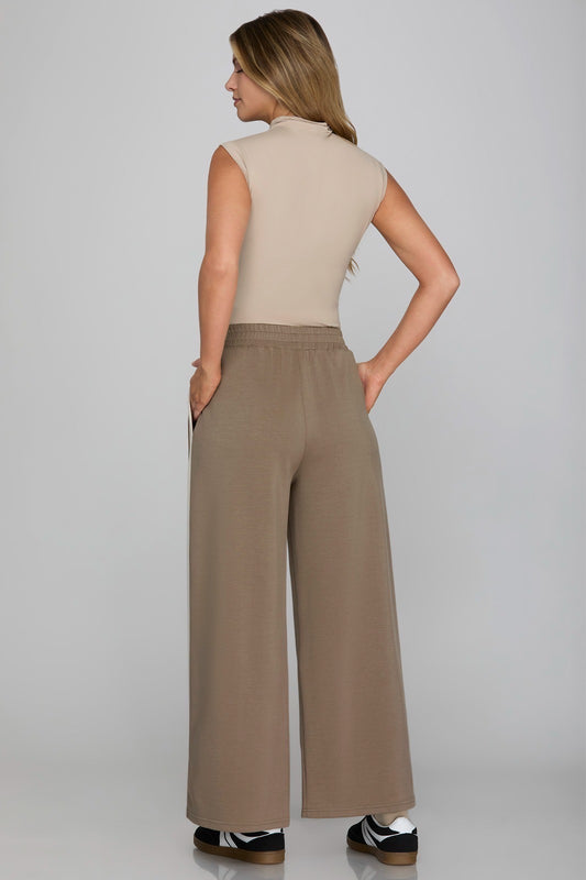 Michelle Side Stripe Knit Long Pants