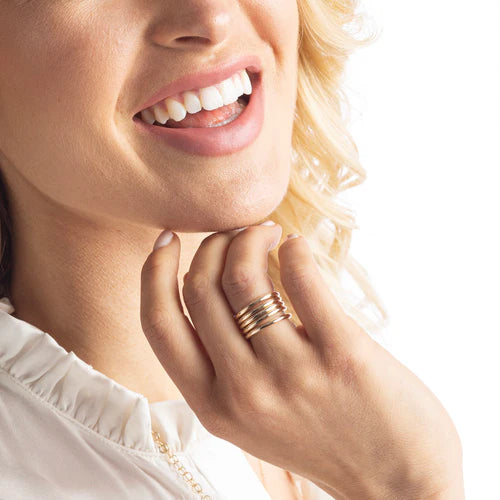 classic gold band ring by enewton