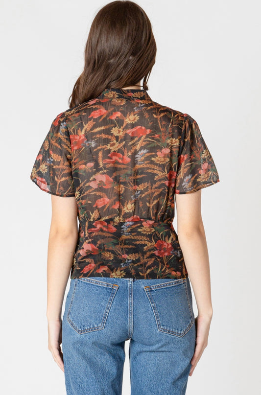 Holly Short Sleeve Floral Top