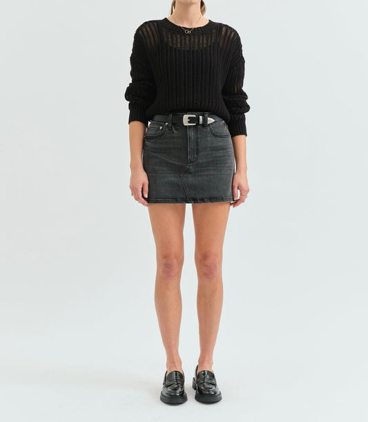 Daze Malibu Mini Skirt  in Spade
