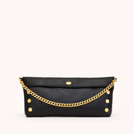 Invitation Clutch Black/Brushed Gold
