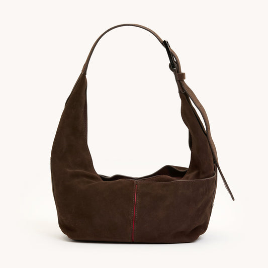 Hammitt | Tim Med- Belted Suede/Gunmetal