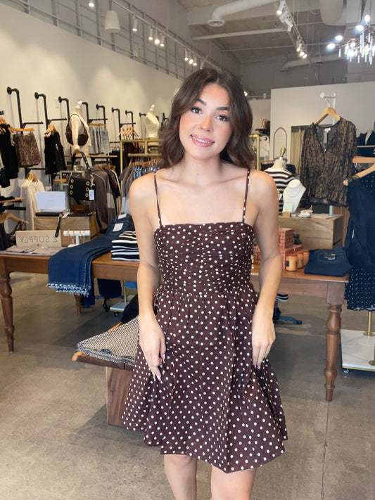 Classic Polka Dot Mini Dress