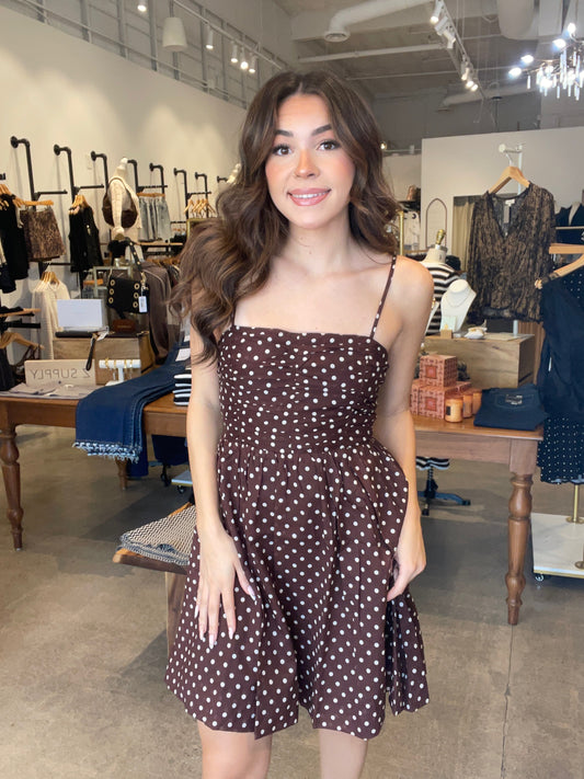 Classic Polka Dot Mini Dress