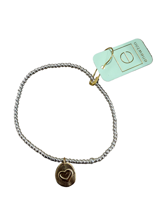 enewton classic sterling mixed metal 2mm bead bracelet