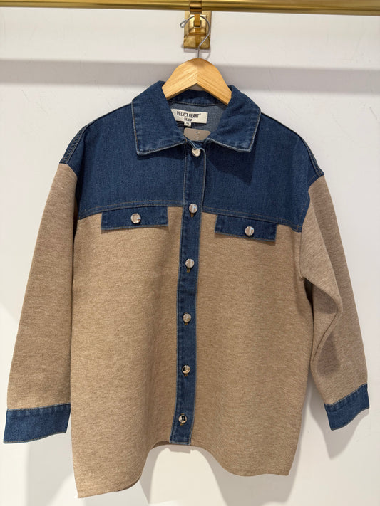 Velvet Heart GERTIE LONG SLEEVE SHACKET