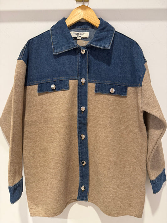 Velvet Heart GERTIE LONG SLEEVE SHACKET