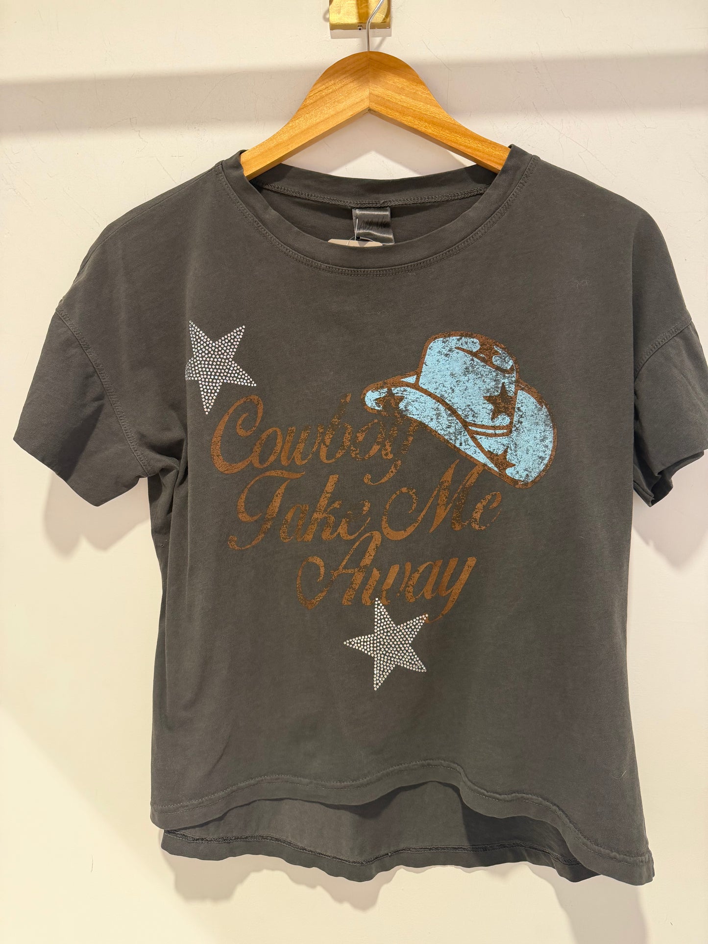 Cowboy Take Me Away Hi-Lo Graphic Tee