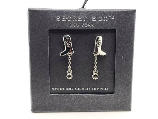Cowboy Boot Stud Earrings