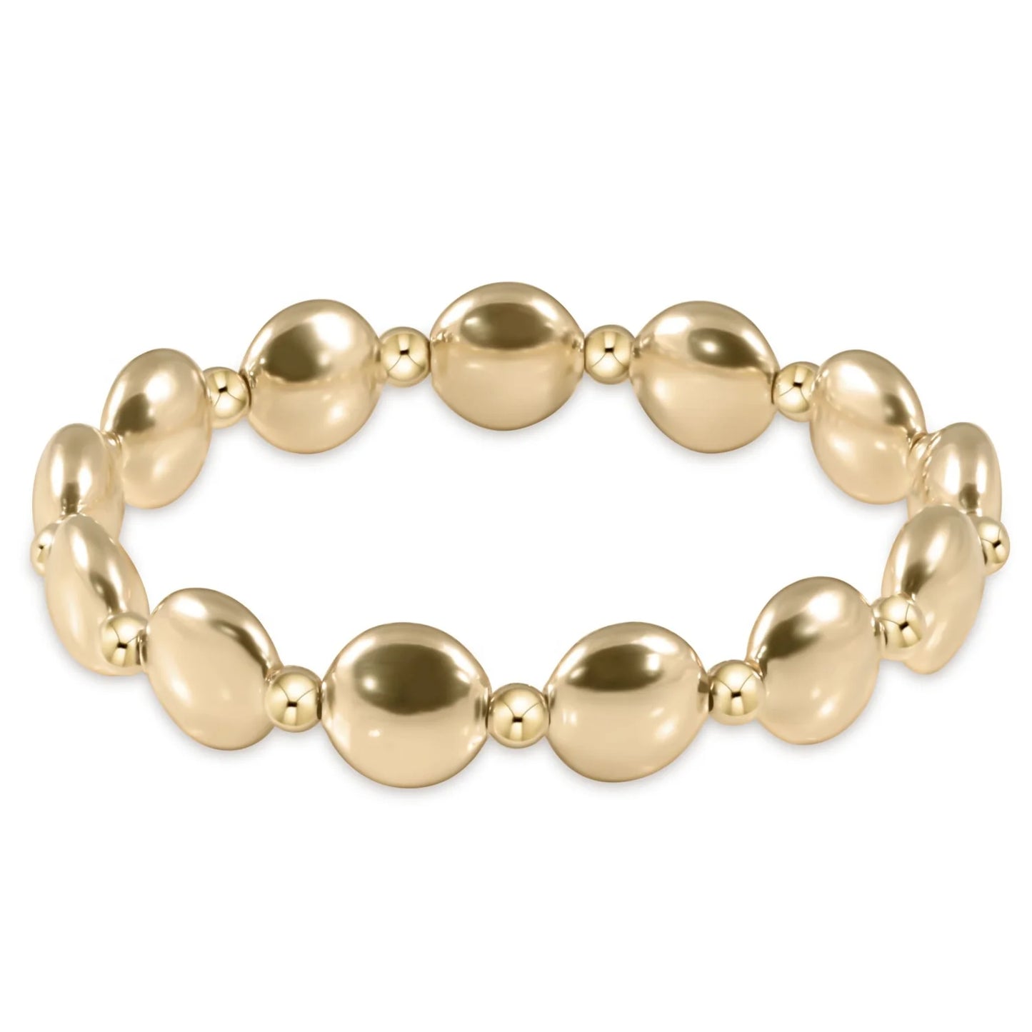 Enewton  honesty gold grateful pattern 10mm bead bracelet