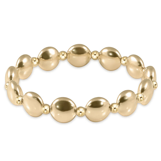 Enewton  honesty gold grateful pattern 10mm bead bracelet