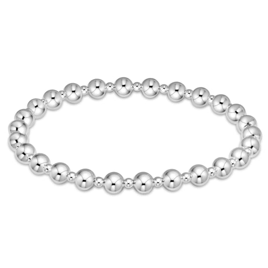 classic grateful pattern 5mm bead bracelet - sterling by enewton