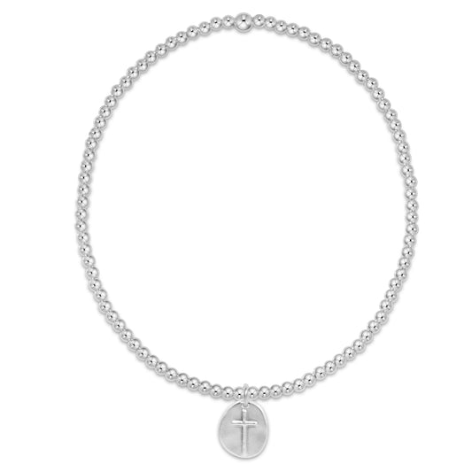 classic sterling 2mm bead bracelet - inspire small sterling charm by enewton