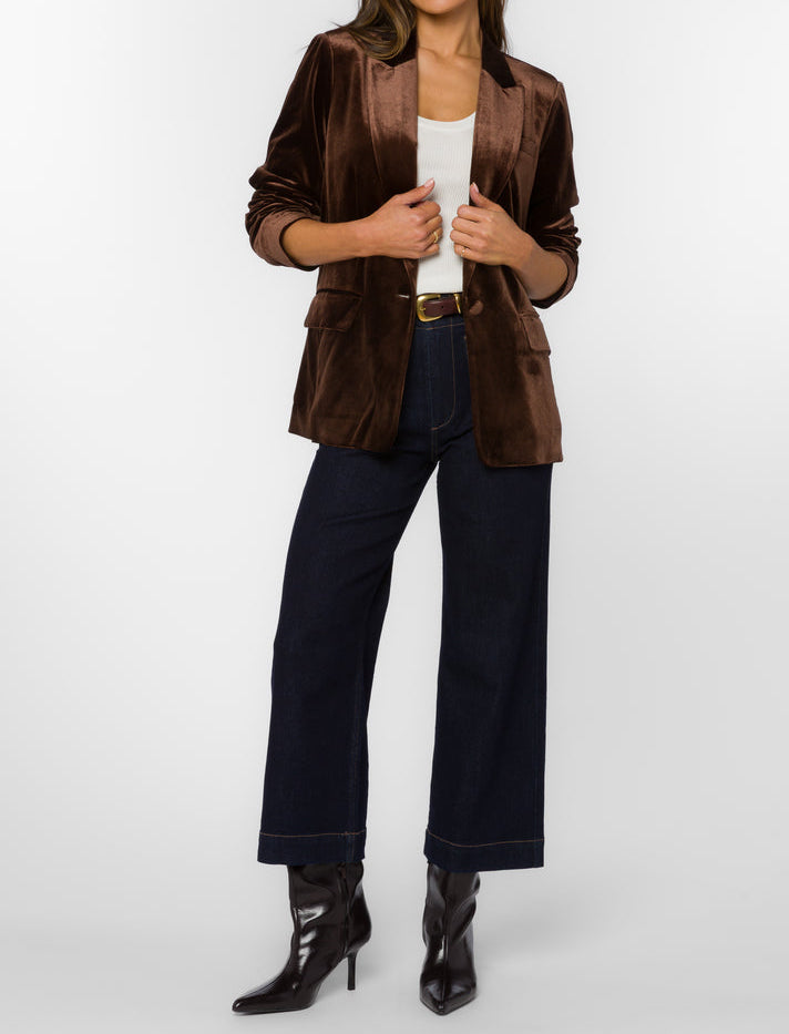 Velvet Heart Lizzy Velvet Brown Blazer