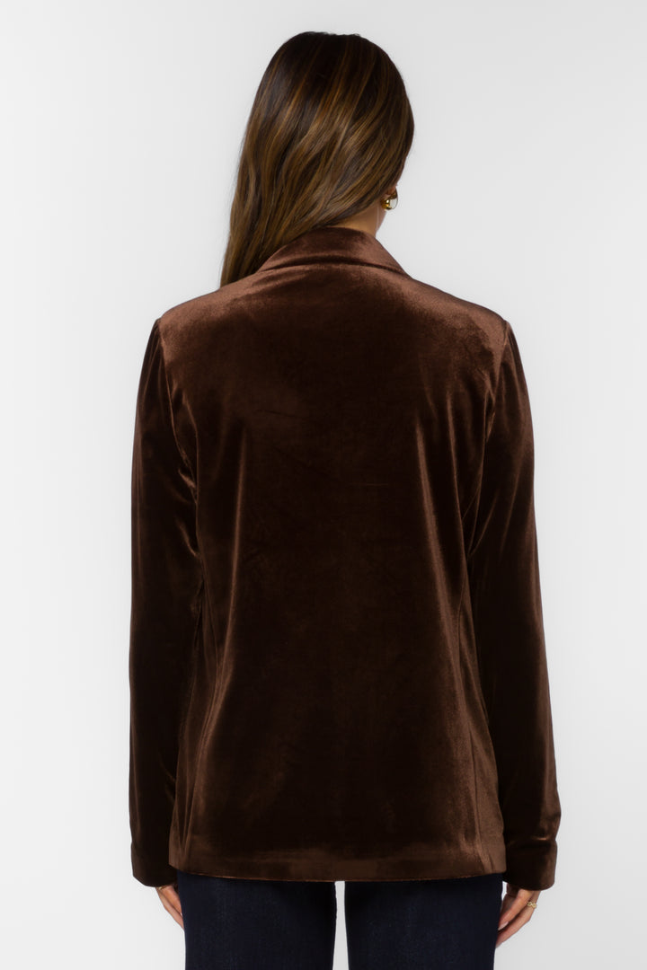Velvet Heart Lizzy Velvet Brown Blazer