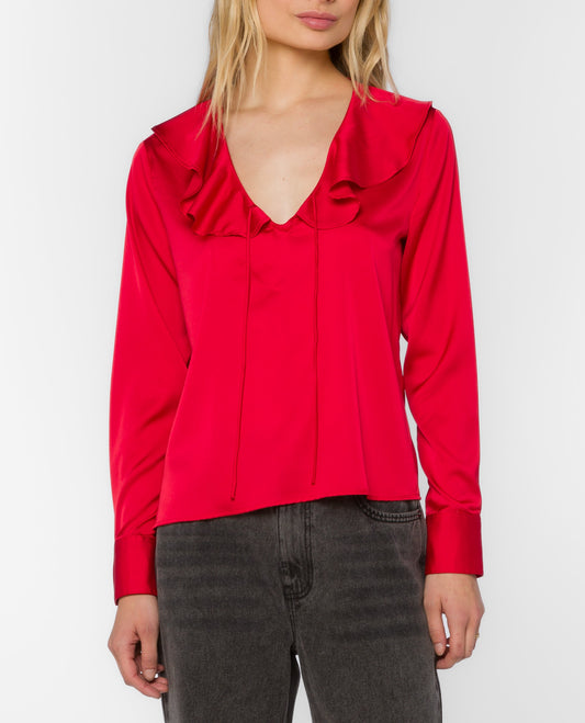 Velvet Heart Madelyn Soft Red Top