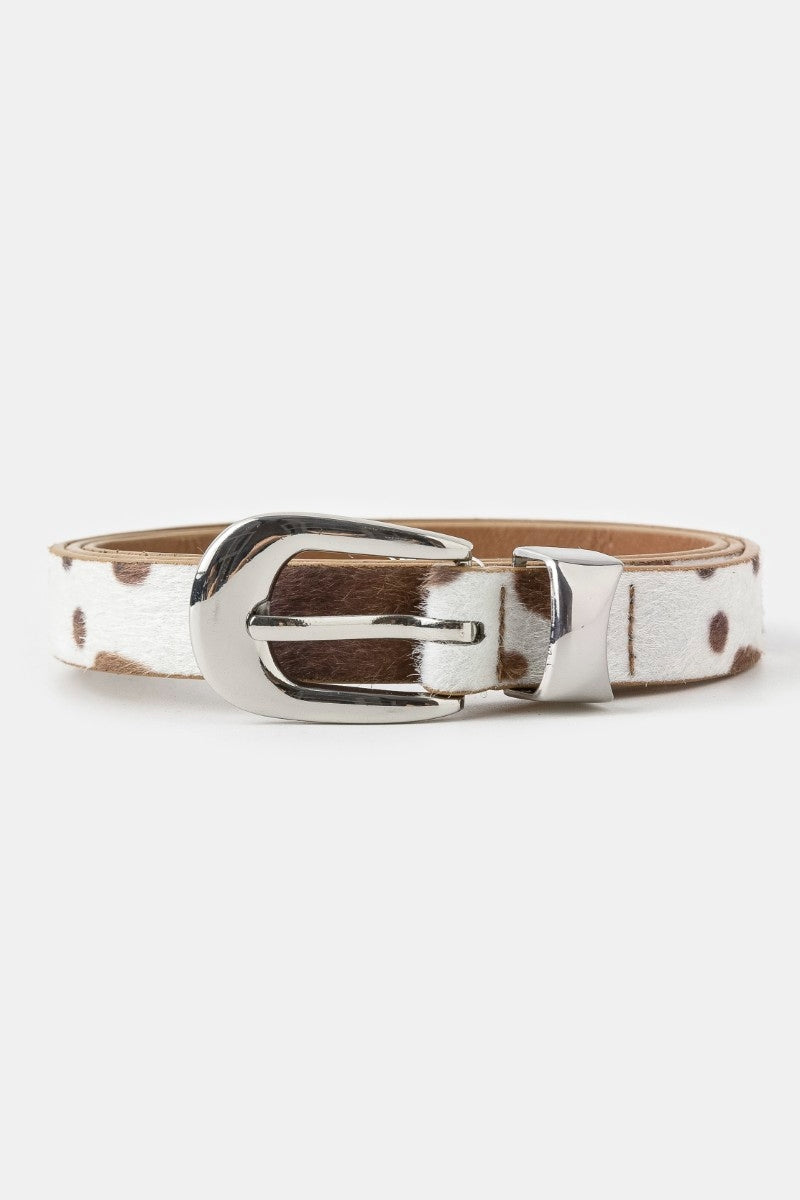 Wild West Faux Cowhide Belt