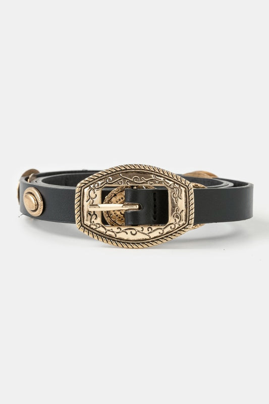 Western Luxe Ornate Buckle Belt