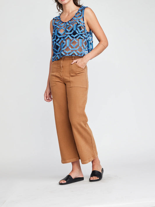 Aria, High Waist Copper Pant