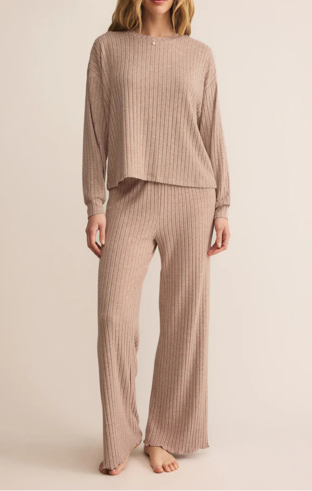 Z Supply| Daydream Silky Rib Long Sleeve Top