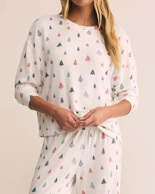 Z Supply Alpine Tree Brushed Knit Top