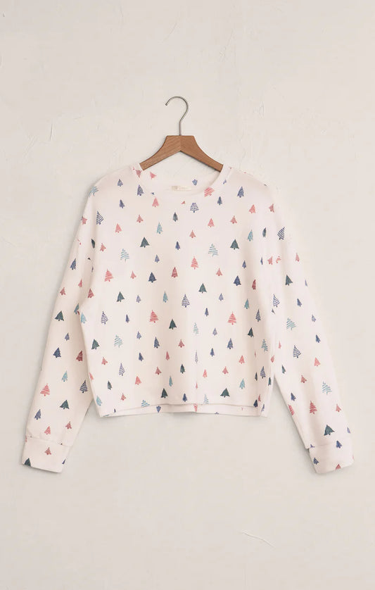 Z Supply Alpine Tree Brushed Knit Top