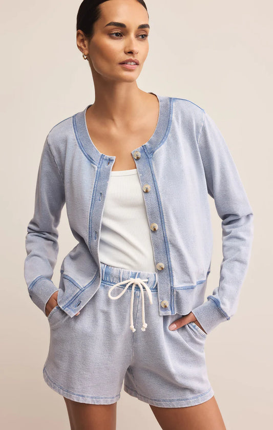 Z Supply Daily Knit Denim Cardigan