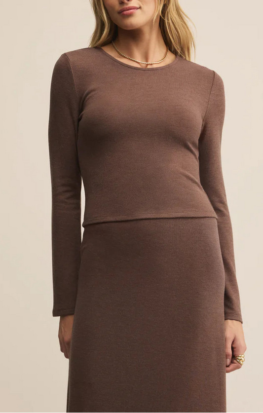 Z Supply Demure Long Sleeve Top