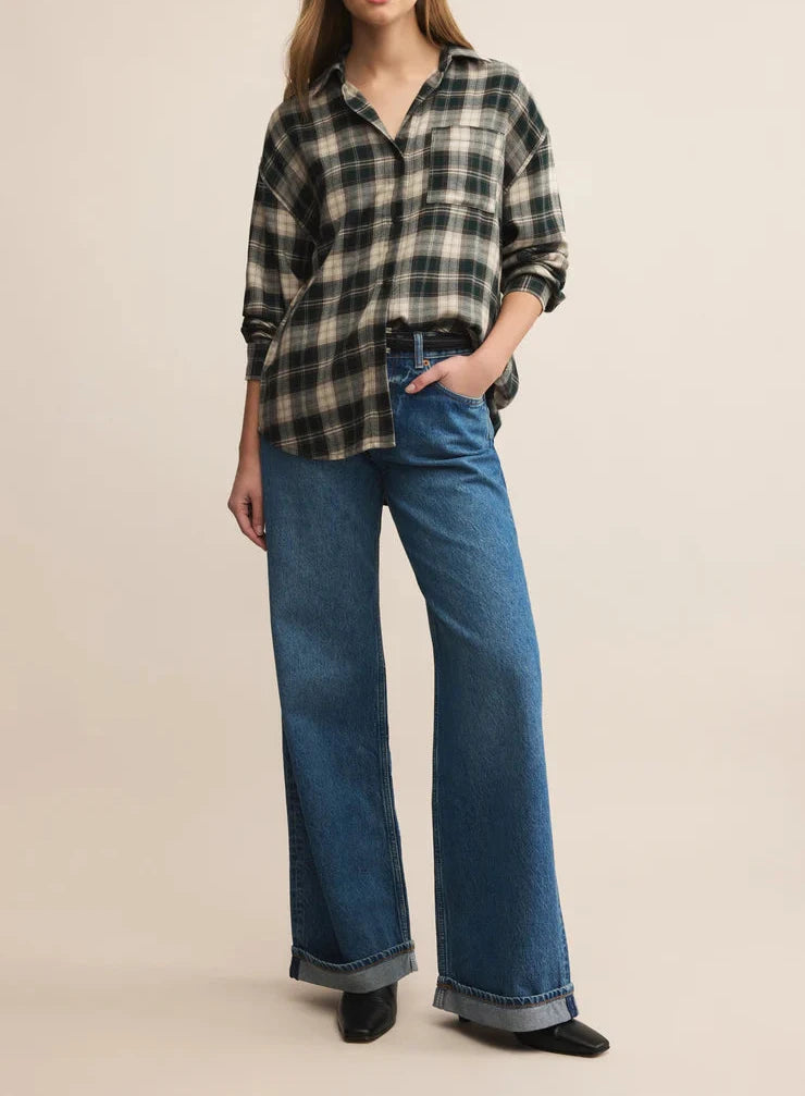 Z Supply River Plaid Button Up Shirt