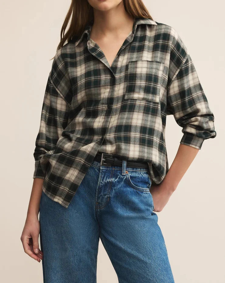 Z Supply River Plaid Button Up Shirt