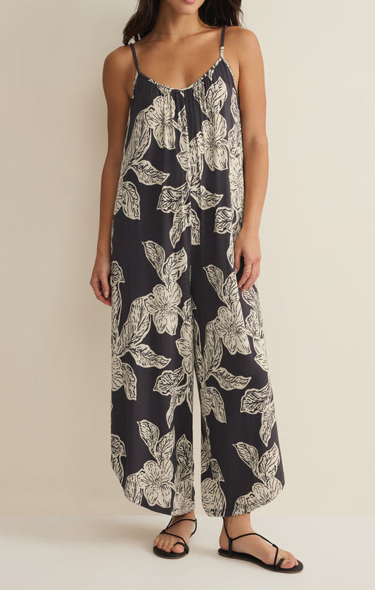 Z Supply Flared Asha Floral Jumpsuit